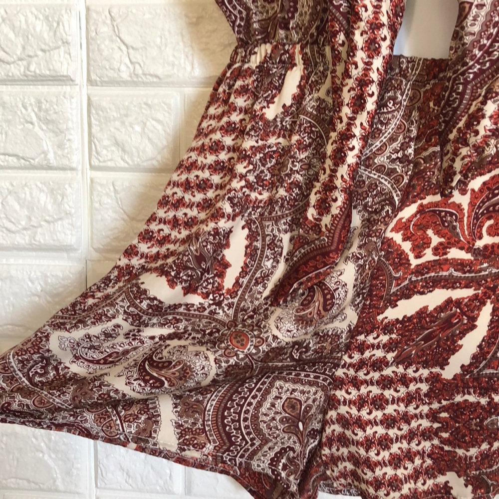 Nasty Gal knotted front paisley romper - Picture 4 of 8